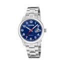 Reloj Calypso K5872/4 Hombre - Acero Inoxidable, Esfera Azul, Correa Plateada