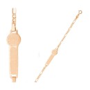 Esclava de Oro para bebé 18K. 750Mls. Reloj 1839