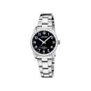 Reloj Mujer Calypso K5863/4 - Acero Inoxidable, Negro, 32mm, Correa Plateada