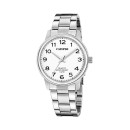 Reloj Calypso K5864/1 Hombre - Acero Inoxidable, Blanco, 40mm, Correa Plateada