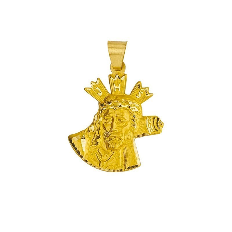 Medalla Cristo del Gran Poder Silueta Oro 18k | Joyería Parejo