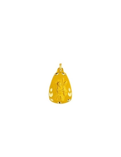 Medalla Cristo Gran Poder Lágrima Oro 18k - Compra Aquí