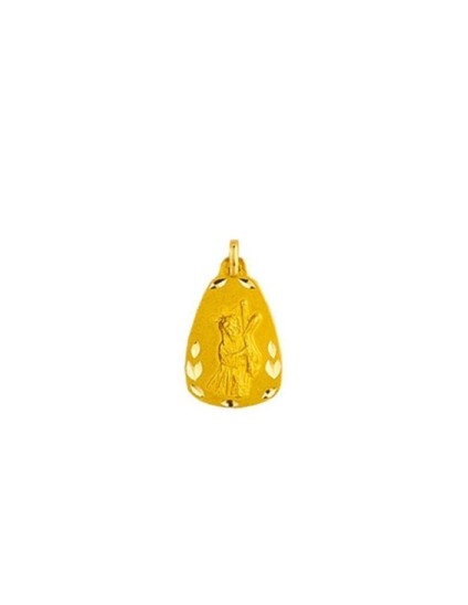 Medalla Cristo Gran Poder Lágrima Oro 18k - Compra Aquí