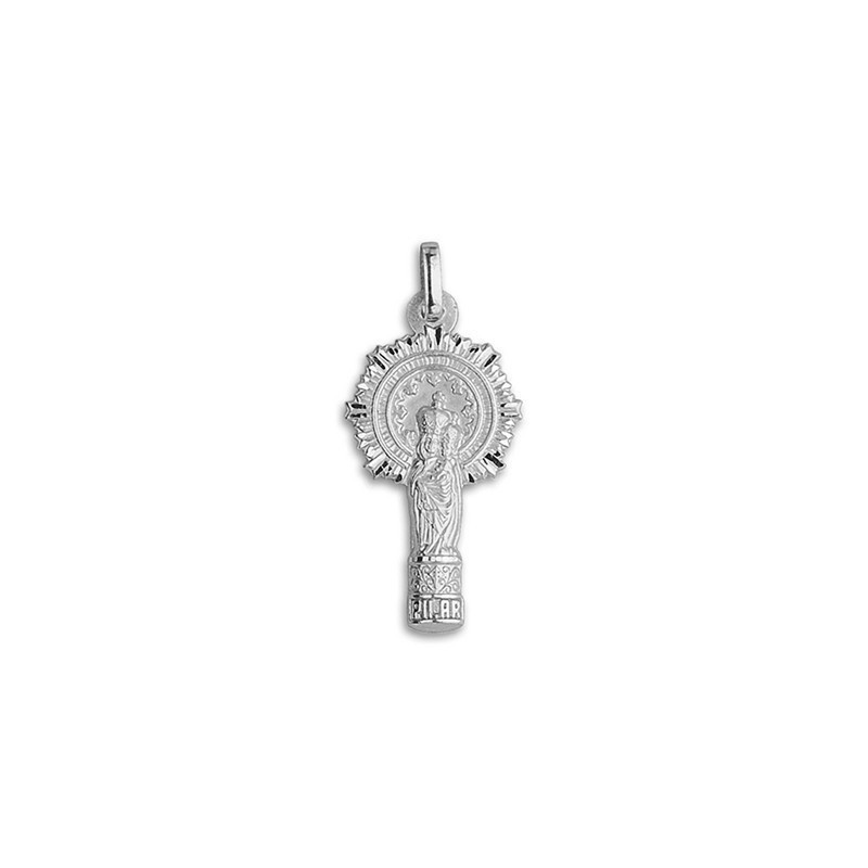 Medalla Virgen del Pilar Plata - Joyería Zaragoza