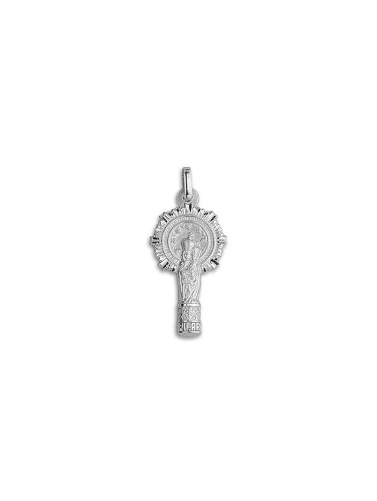 Medalla Virgen del Pilar Plata - Joyería Zaragoza