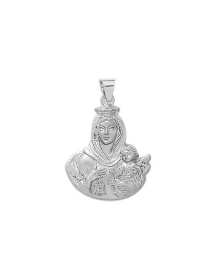 Virgin del Carmen Silver Medal Pendant | Joyería Parejo