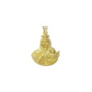 Medalla de la Virgen del Carmen Silueta en Oro 18k