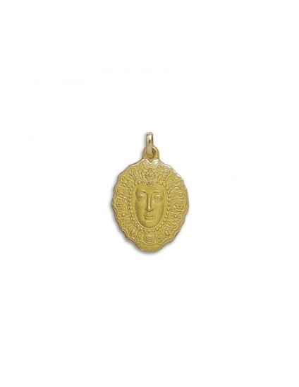 Medalla Virgen del Rocio Oro 18k - Compra Aquí