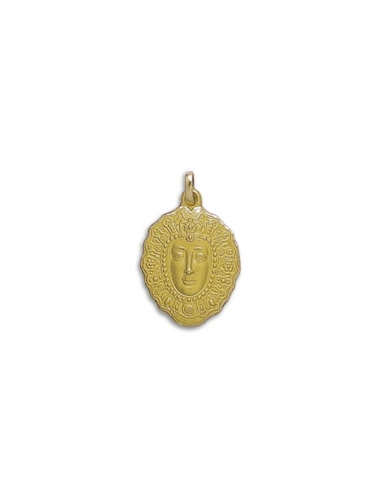 Medalla Virgen del Rocio Oro 18k - Compra Aquí