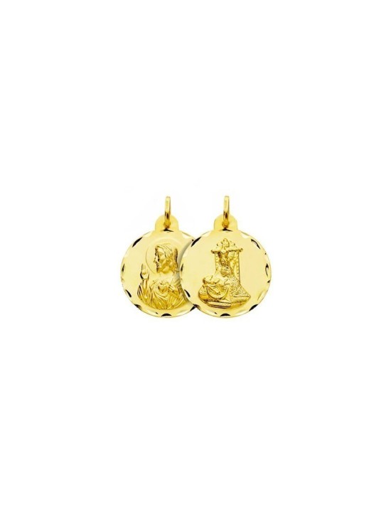 Medalla Escapulario Virgen Angustias Granada Oro 18k | Joyería Parejo