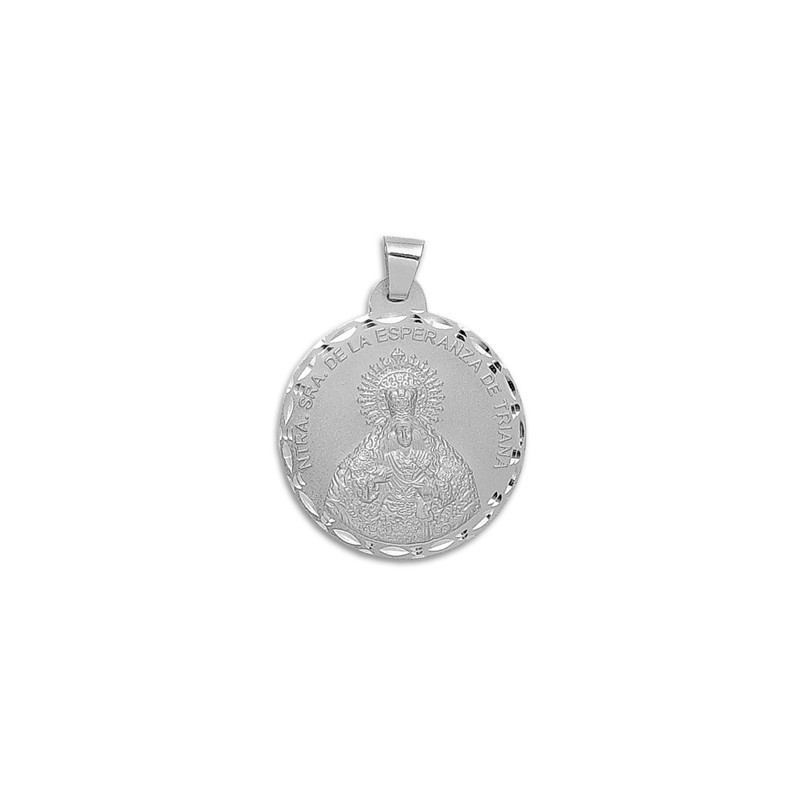 Medalha Redonda Esperança de Triana em Prata de Lei | Joyería Parej