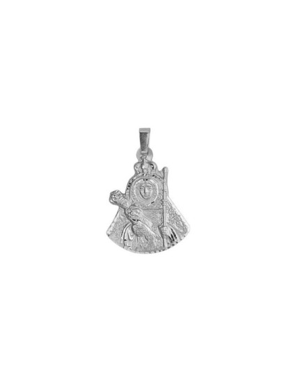 Medalla Virgen Candelaria de Tenerife Silueta Plata | Joyería Parejo