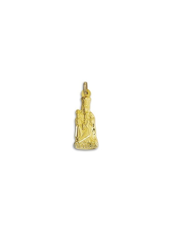 Medalla de la Virgen de la Victoria de Málaga Silueta en Oro 18k