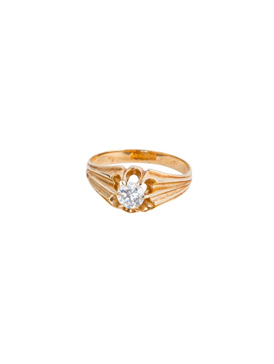 Anel Solitário Homem Ouro 18K 3002004 | Joyeria Parejo