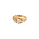 Anillo Solitario Hombre 3002004 Oro 18 K - Circonita