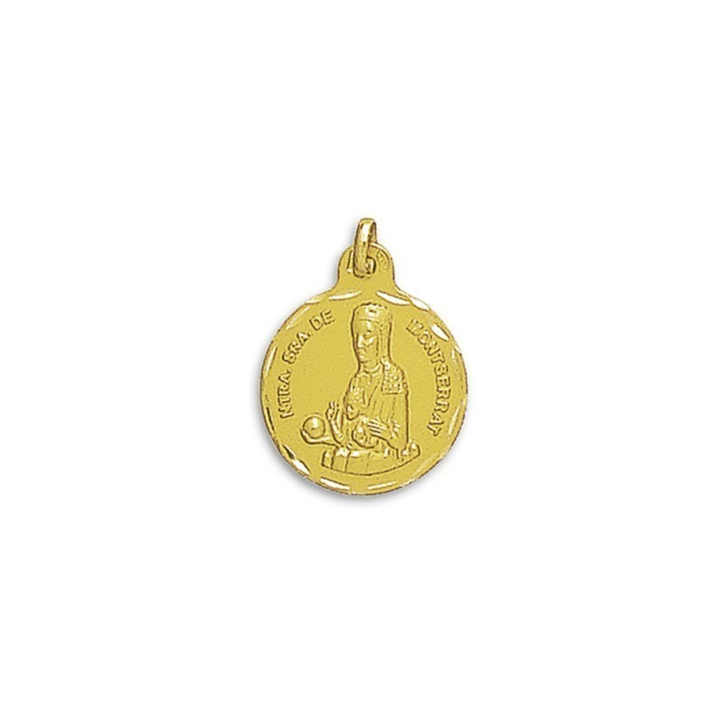Medalla Virgen Montserrat Oro 18k | Joyería Parejo