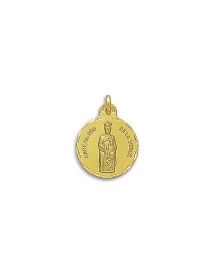 Medalha Virgem Merce Ouro 18k Redonda - Compre Online Hoje