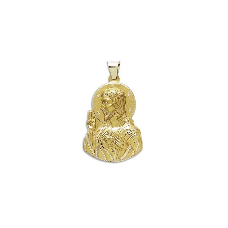 Medalla Sagrado Corazón Oro 18k Silueta - Compra Aquí