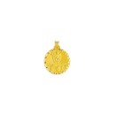 Medalla Redonda de San Rafael en Oro 18k