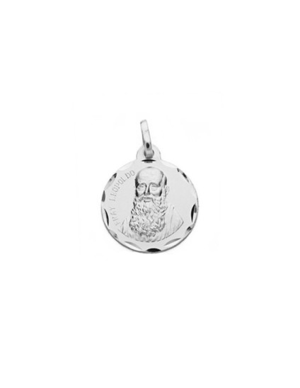 Medalla Redonda de Fray Leopoldo de Alpandeire Plata | Joyería Parejo