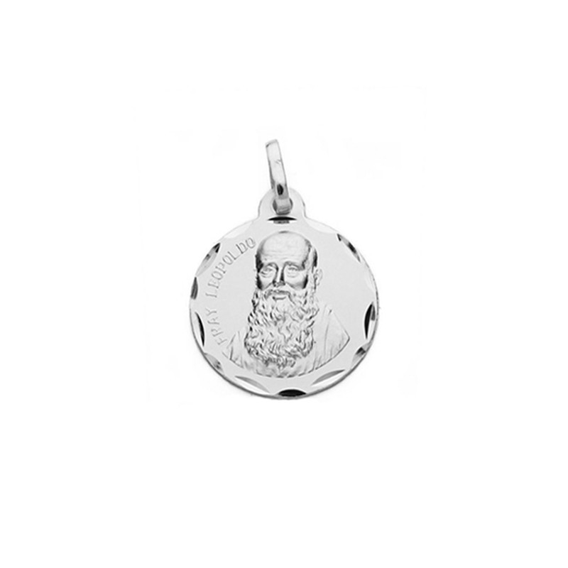 Medalla Redonda de Fray Leopoldo de Alpandeire Plata | Joyería Parejo