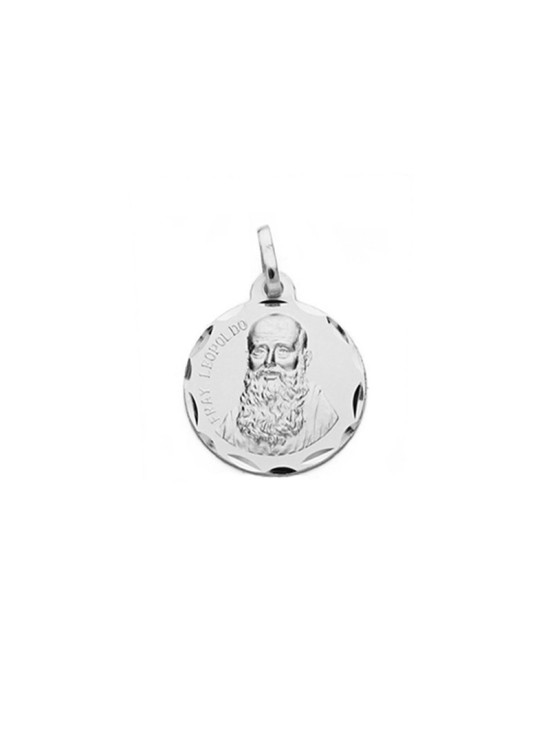 Medalla Redonda de Fray Leopoldo de Alpandeire Plata | Joyería Parejo