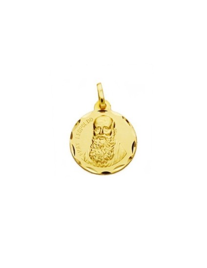 Medalla Fray Leopoldo Oro 18k - Envío Rápido
