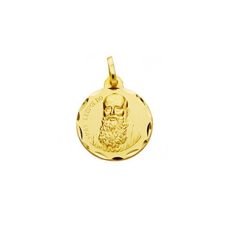 Medalla Fray Leopoldo Oro 18k - Envío Rápido