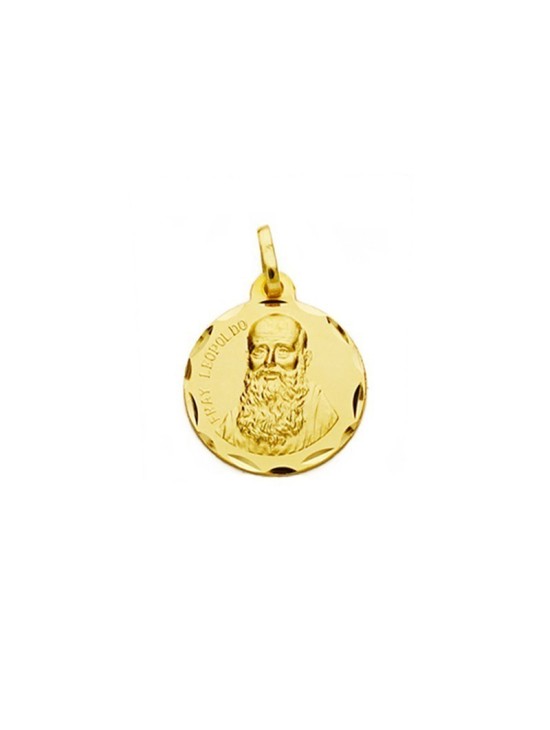 Medalla Fray Leopoldo Oro 18k - Envío Rápido