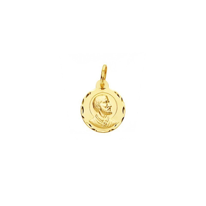Medalla Redonda San Francisco Javier Oro 18k - Compra Ahora