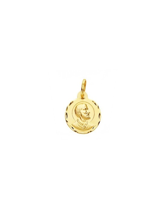 Medalla Redonda San Francisco Javier Oro 18k - Compra Ahora