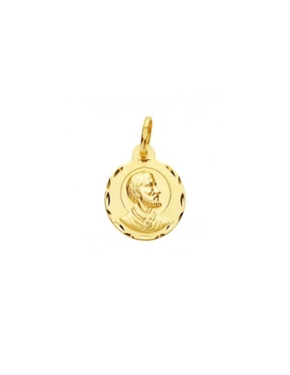 Medalha Redonda São Francisco Xavier Ouro 18k - Compre Já
