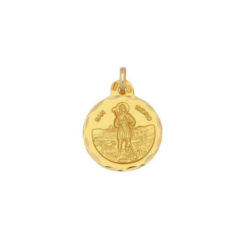 Medalla Redonda San Isidro Oro 18k - ¡Compra Ahora!