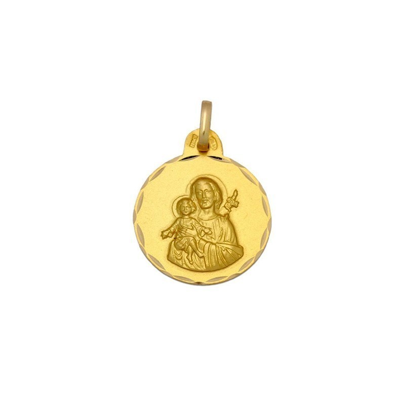 Medalla Redonda San Jose Oro 18k | Compra Ahora