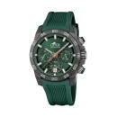 Reloj Hombre Lotus 18974/2 Chrono - Caja Fibra de Carbono, Correa Caucho Verde
