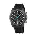 Reloj Hombre Lotus 18974/3 Chrono - Fibra de Carbono, Correa Caucho Negra