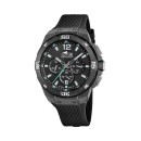 Reloj Hombre Lotus 18975/3 Chrono - Caja Fibra de Carbono, Correa Caucho Negro
