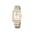 Reloj Lotus Mujer 18981/1 Square Series - Acero Inoxidable, Bicolor, Rectangular