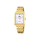 Reloj Lotus Mujer 18982/1 Square Series – Acero, Dorado, Rectangular, Nácar