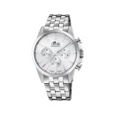 Reloj Lotus Hombre Chrono 18989/1 - Acero Inoxidable, 41mm, Esfera Blanca