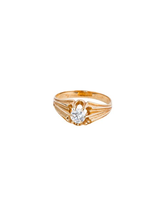 Anel Solitário Homem Ouro 18K 3002004 | Joyeria Parejo