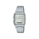 Reloj Analógico Casio AQ-230A-7AMQY Unisex - Resina/Cromado, Vintage