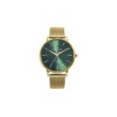 Reloj Hombre Mark Maddox HM1014-64 - Acero Dorado, 40 mm, Esfera Verde