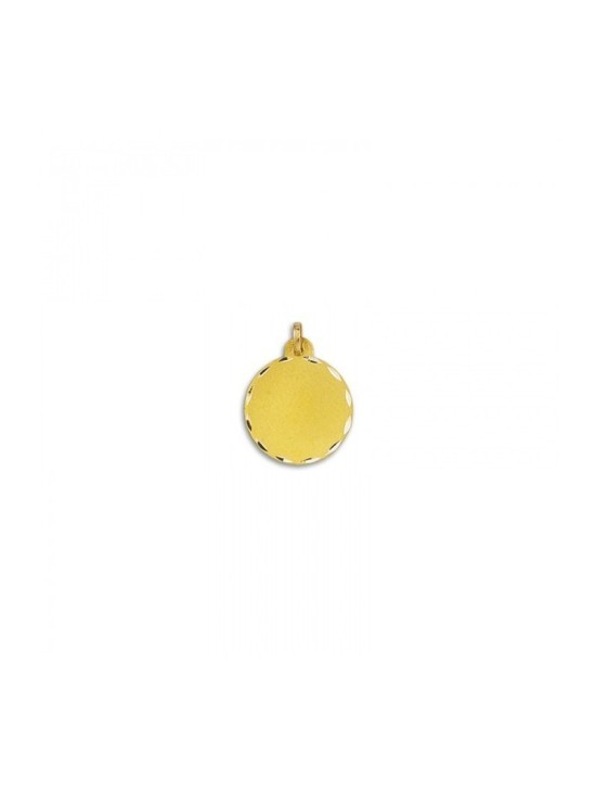 Medalla Redonda Lisa Oro 18k