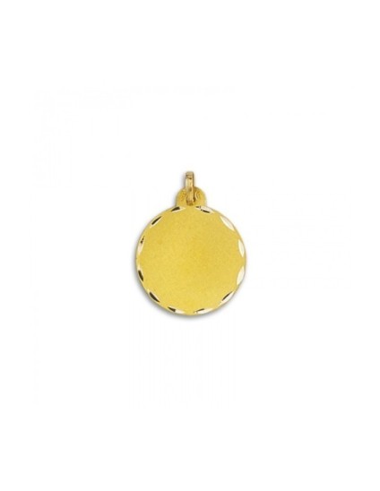 Medalla Redonda Lisa Oro 18k