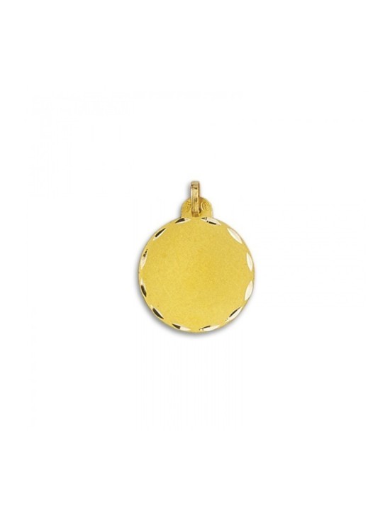 Medalla Redonda Lisa Oro 18k