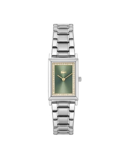 Reloj Lacoste Catherine plateado con esfera verde para  Mujer
