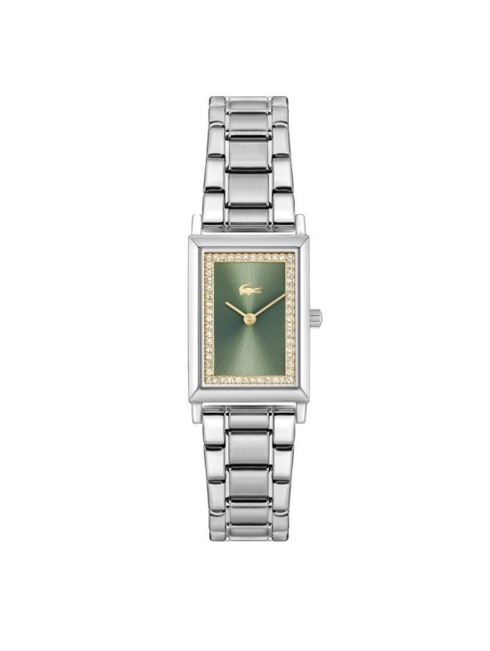 Reloj Lacoste Catherine plateado con esfera verde para  Mujer