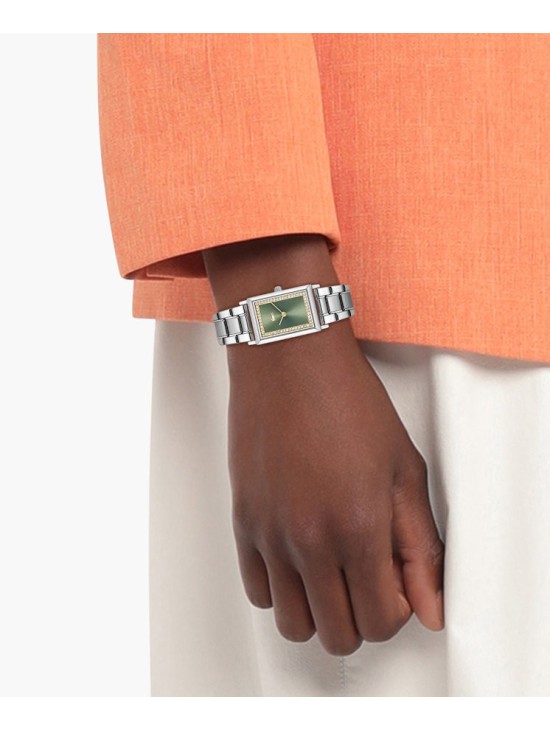 Reloj Lacoste Catherine plateado con esfera verde para  Mujer