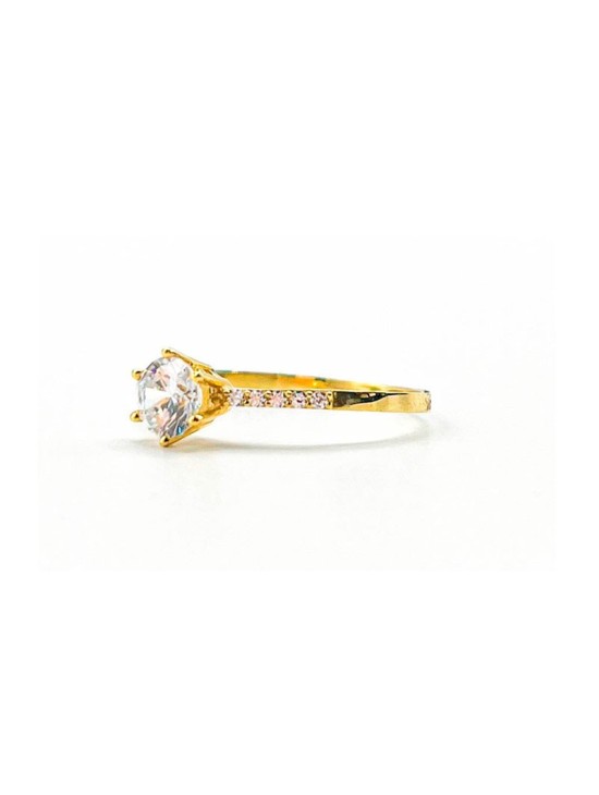 Anillo de Oro 18K con circonitas Mujer 4410 Mujer